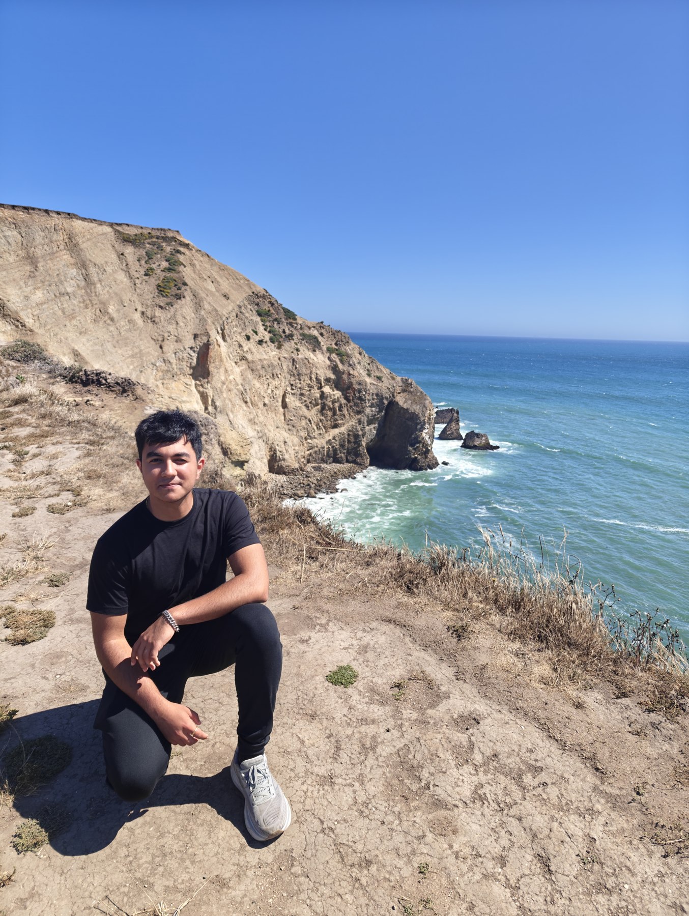Avi overlooking the coast